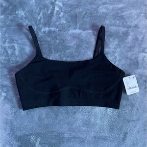 Free People Intimately Women’s Seamless Bralette Top | Black Bralette | NWT